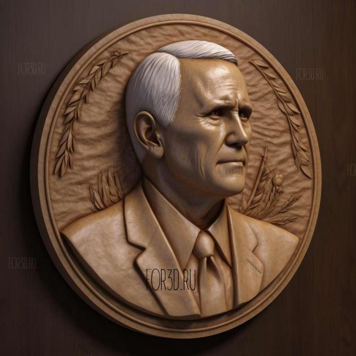 Mike Pence 1 stl model for CNC